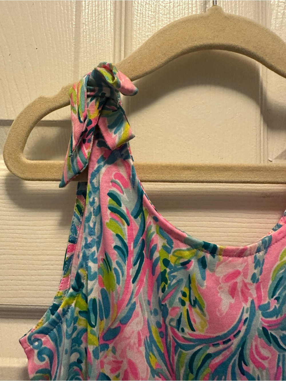 Lilly Pulitzer Girls Mini Sundari Romper in Unicorn of the Sea - Picture 4 of 7